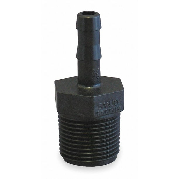 1/4 NPT Male x 1/4 Barbed Adapter Banjo HB025SS Stainless Steel 316 Hose Fitting 1/4 NPT Male x 1/4 Barbed Adapter Banjo HB025SS Stainless Steel 316 Hose Fitting